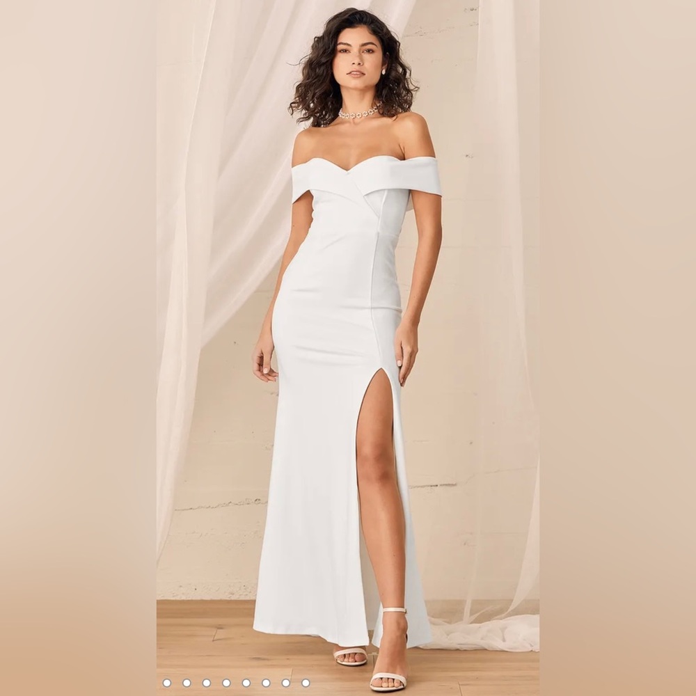 NWT Lulus White long dress XXS & XS used ones